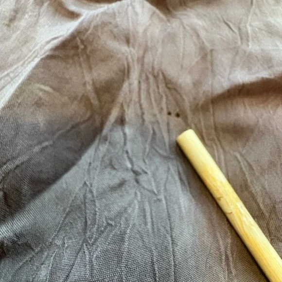 Johnny Was Mocha Brown Long Sleeve V-Neck Size M READ - Picture 9 of 13